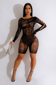 MESHY MESH LINGERIE ROMPER